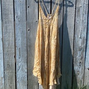 Free People yellow summer dress